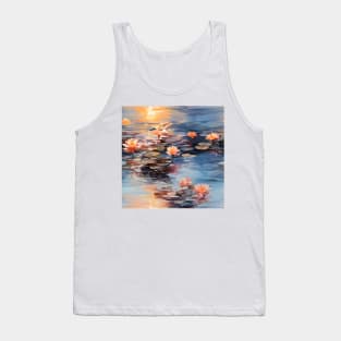 Monet Style Water Lilies 5 Tank Top